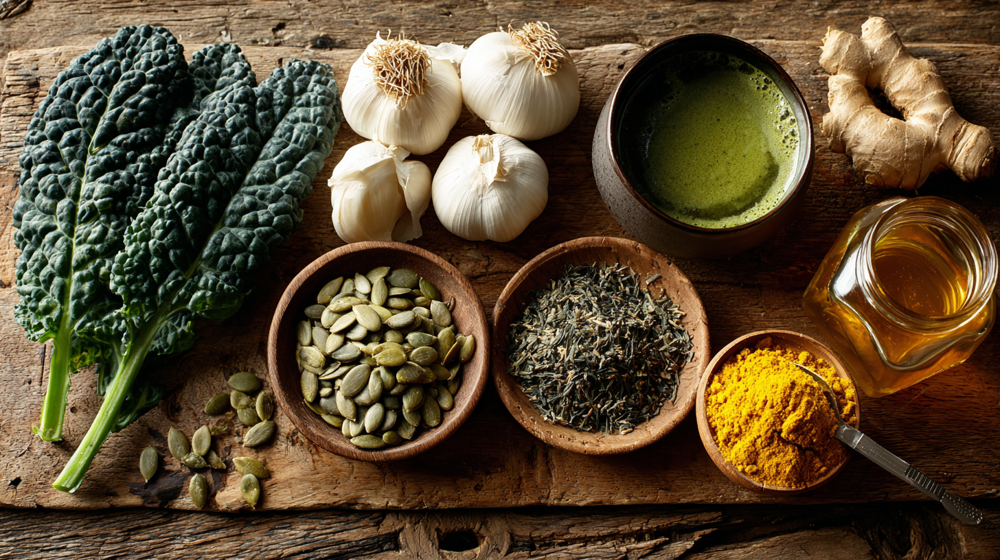 Здоровий чоловік середнього віку з вітамінами